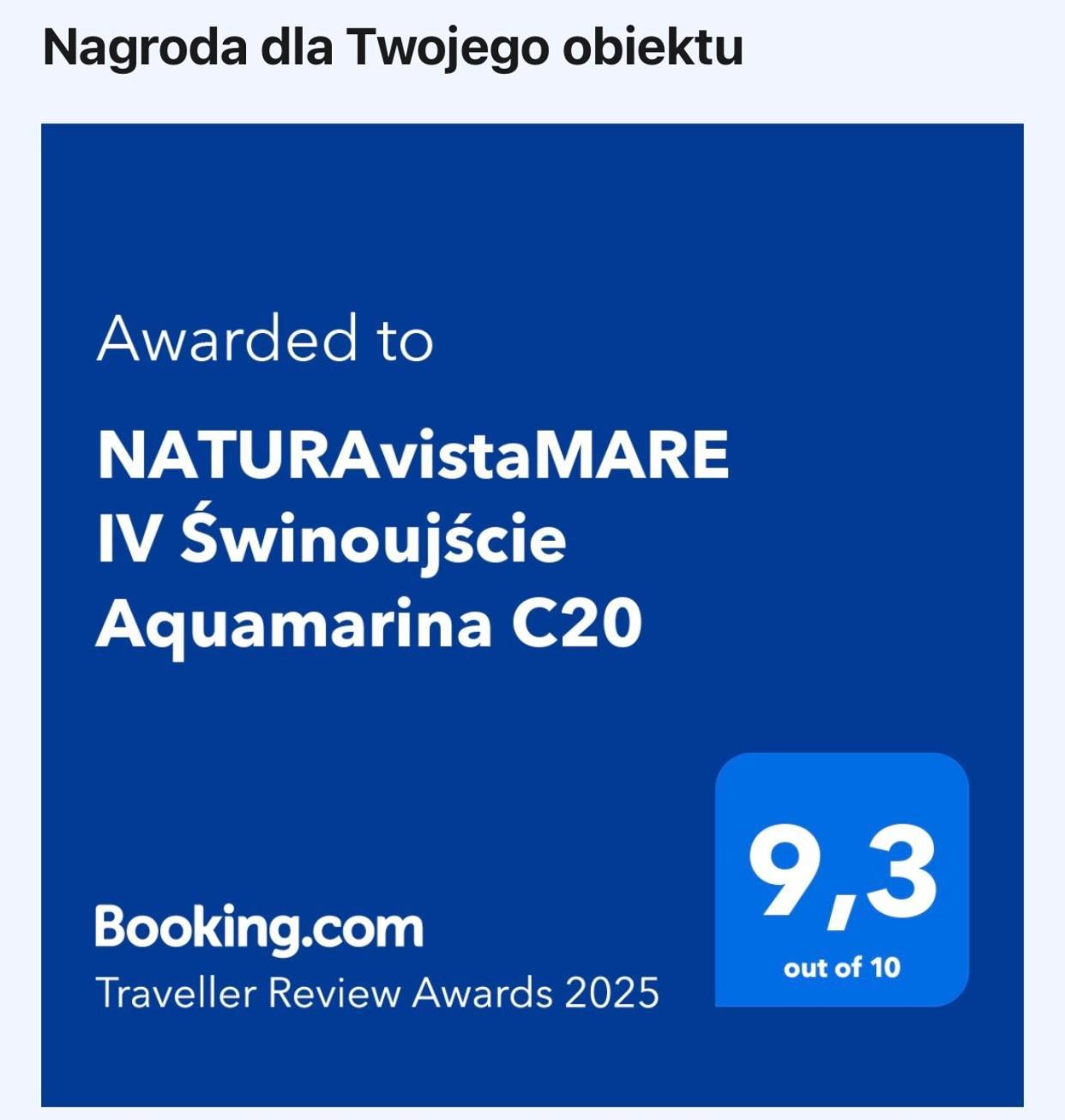 Naturavistamare IV Swinoujscie Aquamarina C20 外观 照片